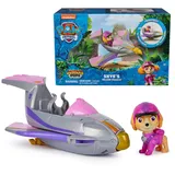 Paw Patrol Jungle Pups, Skye Falcon Fahrzeug, Spielzeugjet mit Sammel-Actionfigur, Kinderspielzeug für Jungen und Mädchen ab 3 Jahren