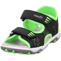 Superfit Mike 3.0 Sandale, SCHWARZ/HELLGRÜN 0000, 34 EU
