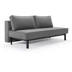 INNOVATION LIVING Schlafsofa Sly Metall schwarz Stoff Grau Charcoal