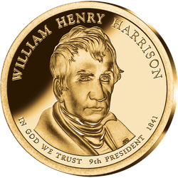 9. US-Präsidenten Dollar 'William Henry Harrison'