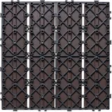 Mophorn Ineinandergreifende Terrassenfliesen, 12 X 12 Zoll, 10er-pack, 10 Quadratfuß, Kunststoffholz, Wasserdichter Bodenbelag Für Den Außenbereich, Allwetter-terrassenbelag Für Veranda, Poolrand