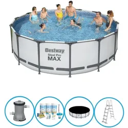 Bestway Pool Steel Pro MAX - Poolpaket - 427x122 cm EINHEITSGRÖSSE