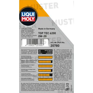 20780 0W-20 1,0 l