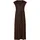 Zero Maxikleid Damen mit Gürtel Braun 36