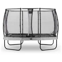 EXIT TOYS EXIT Elegant Premium Trampolin 244x427cm mit Deluxe Sicherheitsnetz - grün