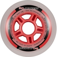 Powerslide ONE Wheels 90mm, Rot/Schwarz/Weiß, 1