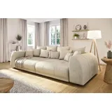 s-style möbel BIGSOFA Levana 5 Sitzer Beige Cord-Stoff
