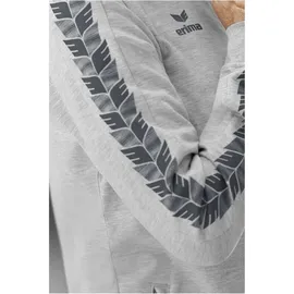 Erima Essential Team Tracktop Sweatjacke hellgrau melange/slate grey XL