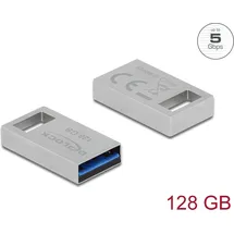 DeLock USB 128 GB USB 3.2 silber