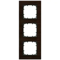 Siemens 5TG11030 DELTA miro Holz wenge Rahmen 3-fach, Farbton durch Beizung