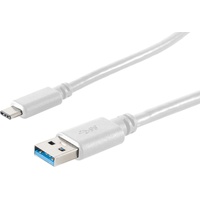 S-Conn 13-31046 USB Kabel 3 m USB 3.2 Gen 1 (3.1 Gen 1) USB A USB C Weiß