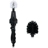 Dunlop Reinigungsbürste - Felgenbürste - Mit Schlauchanschluss 3/4" - Rotierend - Durchflussregler - 2 Bürsten
