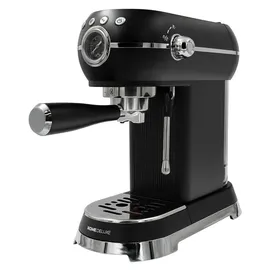 Home Deluxe EXQUISITE Espressomaschine schwarz inkl. Milchdüse, Siebträgermaschine, Siebträger
