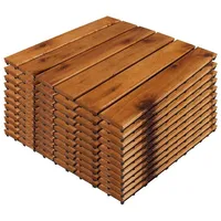Mojawo - 11 Stück Akazien Holzfliese-MAF1000-11