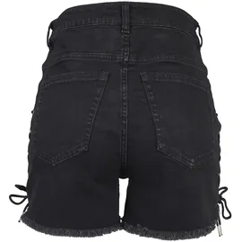 URBAN CLASSICS Waist Denim Lace Up Kurze Hose Black 30