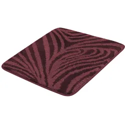 Badematte KLEINE WOLKE "Maine", lila, H:15mm, Polyacryl, Badematten, Badteppich, Ton-in-Ton gemustert, waschbar