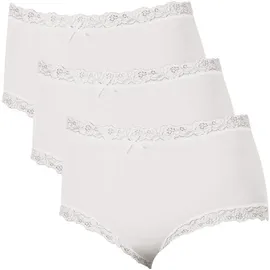 NINA VON C. Damen-Taillenslip 3er-Pack Modal weiß 40