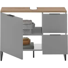 Roller Waschbeckenunterschrank DENVER, grau Eiche Dekor