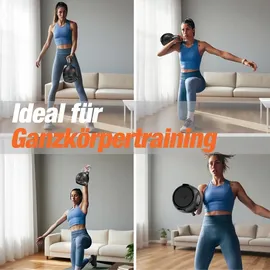 DH FitLife FitLife Kettlebell Verstellbare Kettlebell 1,5–10 kg schwarz