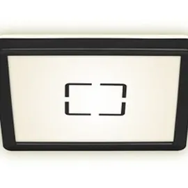 Briloner Slim LED Panel Free schwarz 19 x 19 cm mit Backight-Effekt