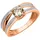 ZEEme Silber Ring 925/- Sterling Silber Rosevergoldet Zirkonia
