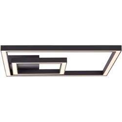 Brilliant LED Deckenleuchte Quon schwarz 24W 3000K Warmweiß