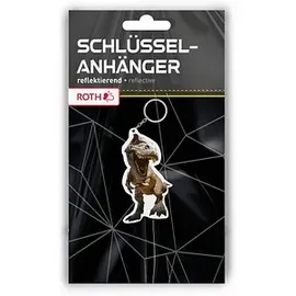 ROTH Reflektor-Anhänger Tyrannosaurus braun