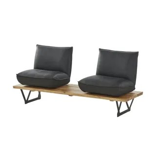 KOINOR Kufenbank  Schwof ¦ schwarz ¦ Maße (cm): B: 190 H: 88 T: 70.0