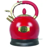 Kaiser Empire WK 2000 RotEm Exklusiver Retro Wasserkocher Kontroll LED 2L 1800 W