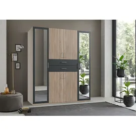 WIMEX Drehtürenschrank Diver 180 x 207 x 58 cm Beige/Grau