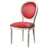 Xlmoebel Esszimmerstuhl Rosa Polsterstuhl mit klassischem Design und gemütlichem Textilsitz (1 St), Hergestellt in Europa rosa