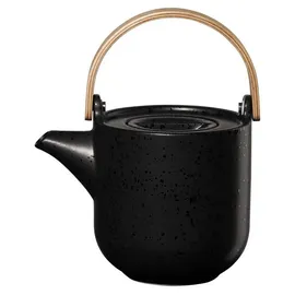 Asa Selection ASA COPPA Teekanne mit Holzgriff kuro Porzellan 0,6l