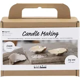 Creativ Company Mini Kreativ Set Kerzengießen Sojawachskerzen in Austernschalen Creme