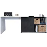 FMD Eckschreibtisch Valley Weiß