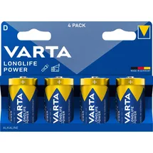 Varta Longlife Power D Blister 4 Mono (D)-Batterie Alkali-Mangan 1,5 V