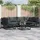 vidaXL Garten-Lounge-Set 7-tlg. schwarz Aluminium