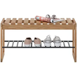 MCA Furniture BANTRY Bank 88 x 45 x 30 cm beige / beige geölt