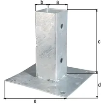 GAH Alberts Alberts Aufschraubhülse für Vierkantholzpfosten