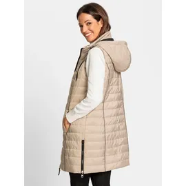 Inspirationen WITT WEIDEN Longweste in beige, | Gr.: 38