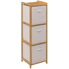 5five simply smart 5 five simply smart Regal tidy box mit 3 körben aus braunem bambus