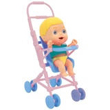 Cicciobello - Freundschaftskinderwagen mit Figur, Spaziergang Kinderwagen, Baby-Set und Windel, für Mädchen ab 3 Jahren, CC018000, Giochi Preziosi