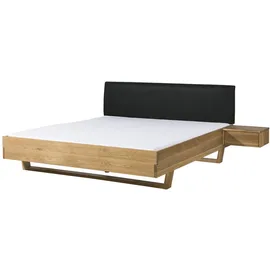 MASSIVMOEBEL24.DE Bett 200 x 200 cm Grau