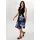 Aniston SELECTED Jerseykleid Blau/Schwarz 40