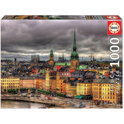Carletto Puzzle Educa Puzzle. Views of Stockholm 1000 Teile, Puzzleteile