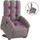 vidaXL Massagesessel mit Aufstehhilfe Taupe Stoff 93 x 101 x 93 cm Schwarz