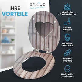 Sanilo WC-Sitz »Wooden Heart«,