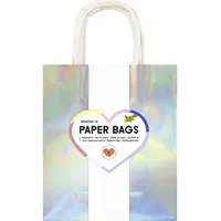 Folia Papiertüten Irisierend Größe M 18x8x21cm 7 Stück
