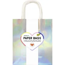 Folia Papiertüten Irisierend Größe M 18x8x21cm 7 Stück