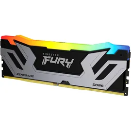 Kingston Fury Renegade RGB Silber/Schwarz XMP 24GB 8800MT/s CL42 CUDIMM Desktop Gaming Speicher Einzelmodul - KF588CU42RSA-24