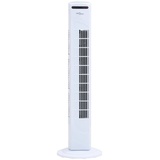 vidaXL Tischventilator Turmventilator mit Fernbedienung und Timer Φ24x80 cm Weiß